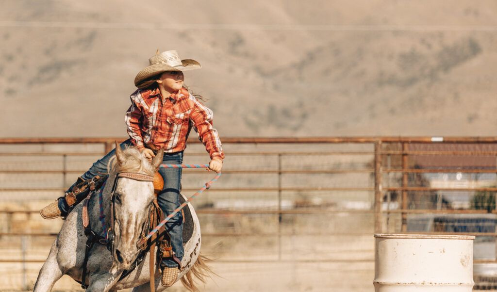 Young rider at the rodeo