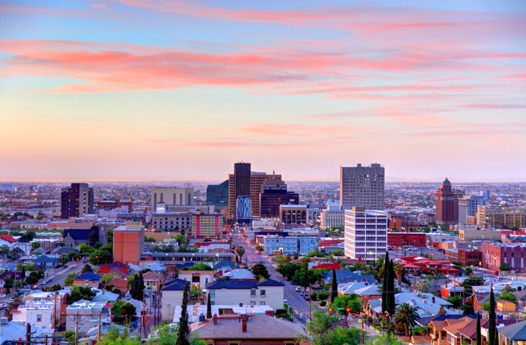 El Paso is a city in and the seat of El Paso County, Texas, United States. It is situated in the far western corner of the U.S. state of Texas. El Paso stands on the Rio Grande river across the Mexico–United States border from Ciudad Juárez